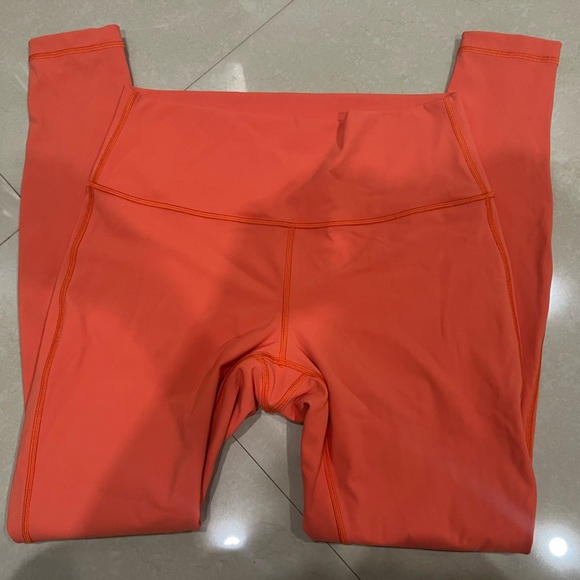 Lululemon Wunder Under High-Rise Tight 28" *Full-On Luxtreme Warm Coral Size 10 - Picture 4 of 6